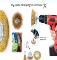 ESCOBILLAS QUITA OXIDO PARA TALADRO