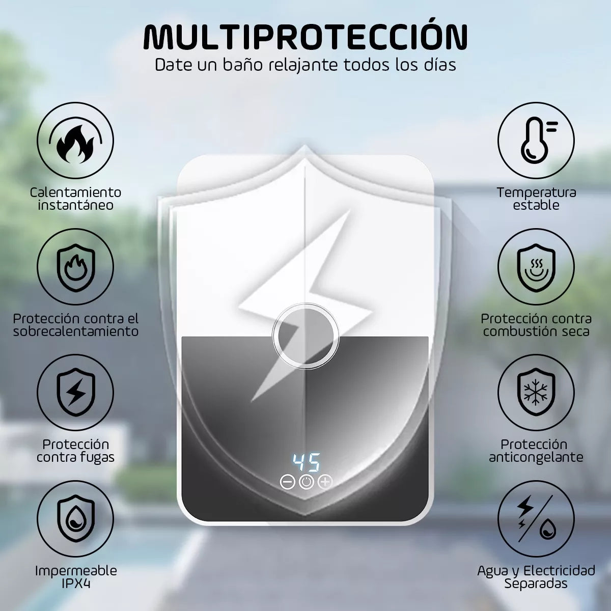 🚿♨️Calentador Portátil Digital♨️🛁