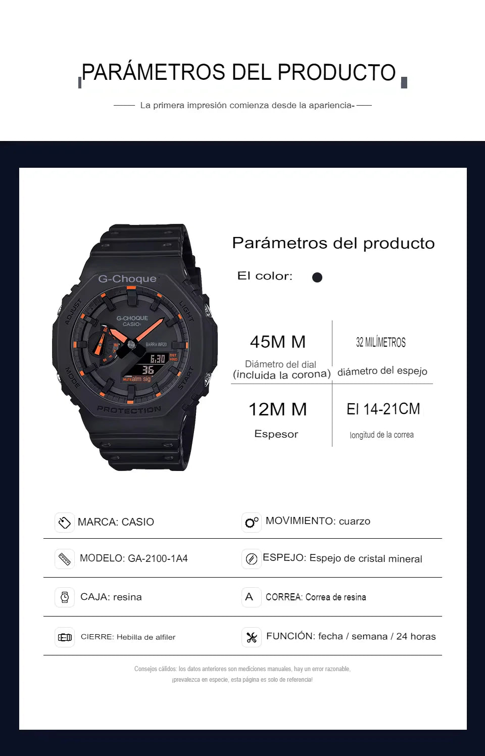Reloj G-SHOCK GM-2100