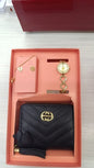 Billetera+Pulsera + Aretes + Reloj DAMA